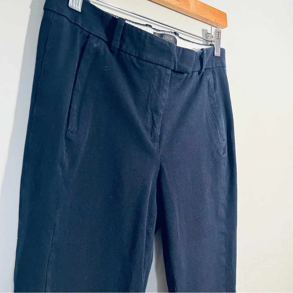 J. Crew Maddie Pant Navy Two Way Stretch Cotton Chinos Size 4